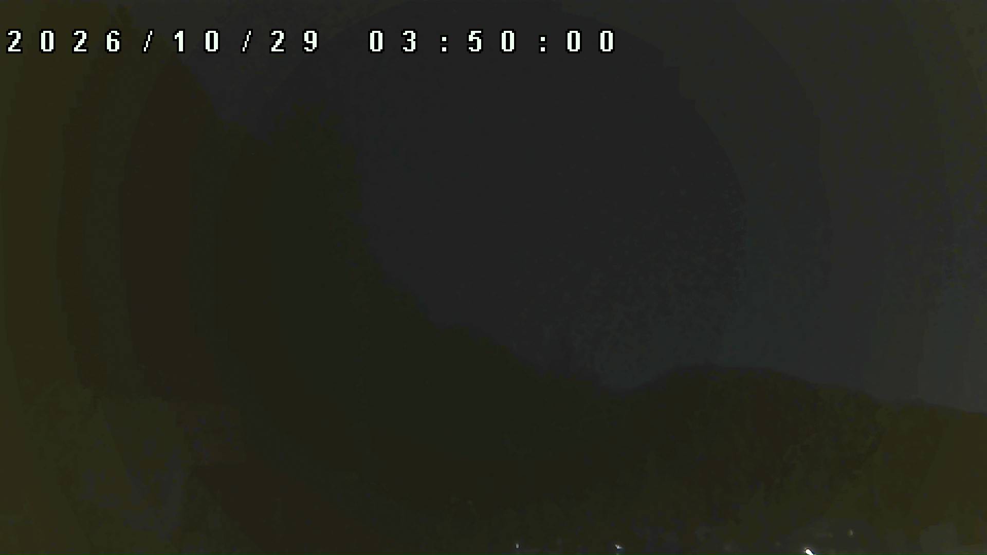 2026年10月29日 03:50ごろの金剛山登山口周辺の空