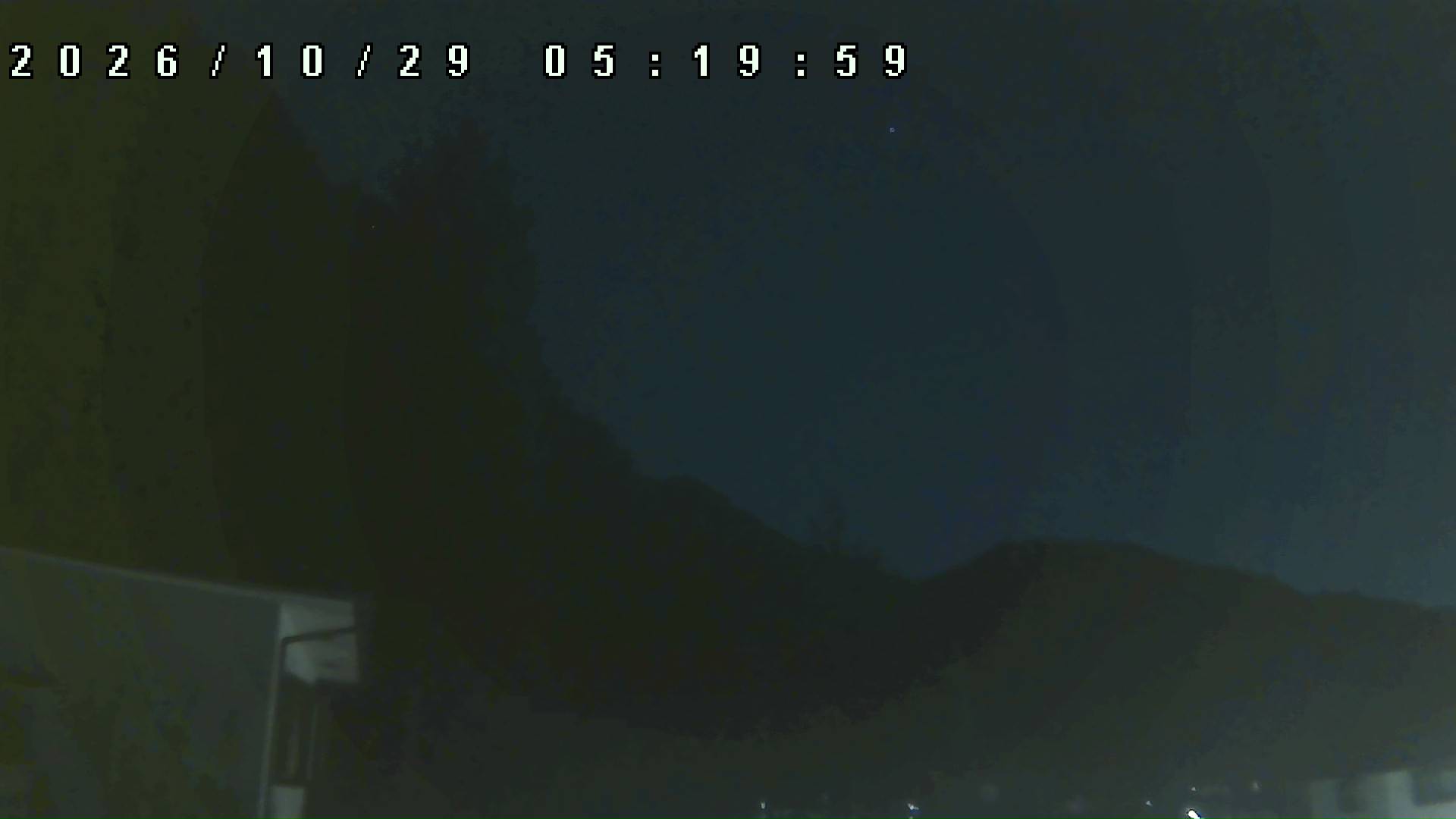 2026年10月29日 05:20ごろの金剛山登山口周辺の空