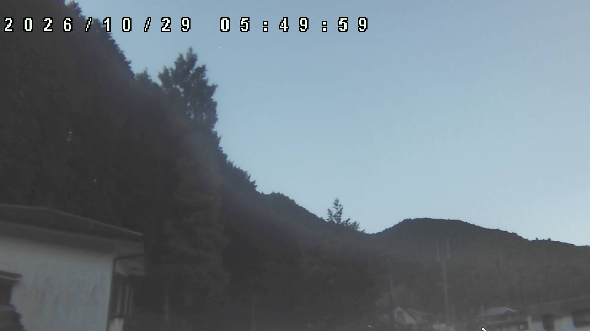 2026年10月29日 05:50ごろの金剛山登山口周辺の空