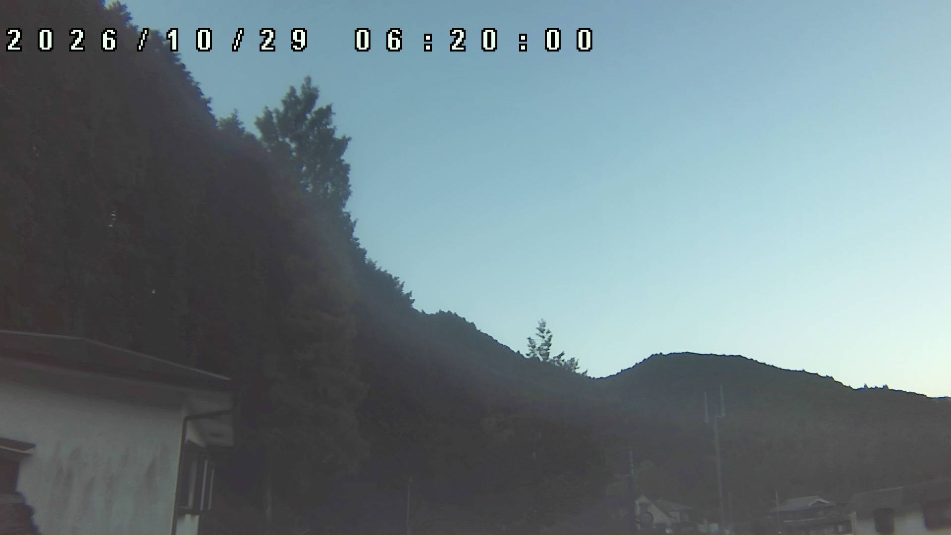 2026年10月29日 06:20ごろの金剛山登山口周辺の空