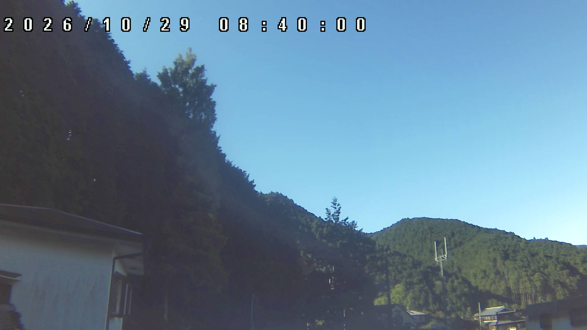 2026年10月29日 08:40ごろの金剛山登山口周辺の空