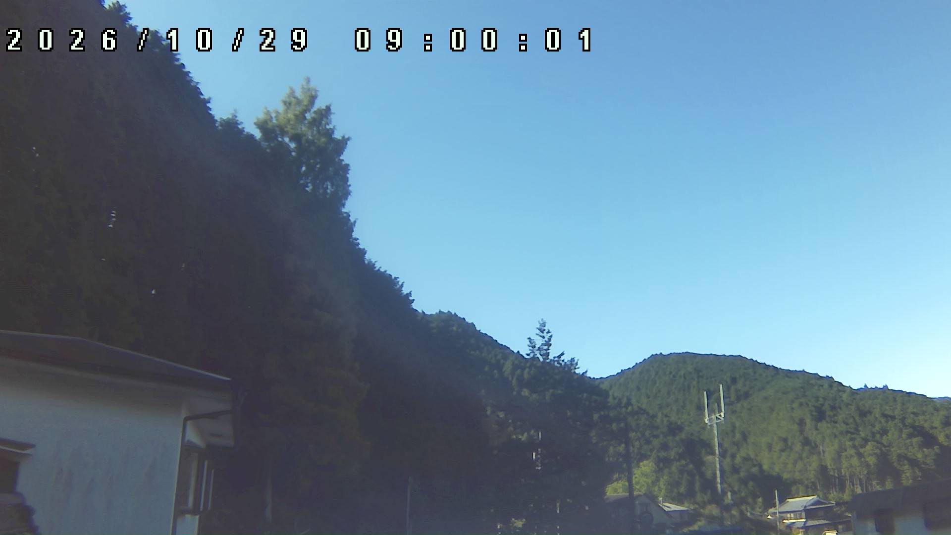 2026年10月29日 09:00ごろの金剛山登山口周辺の空