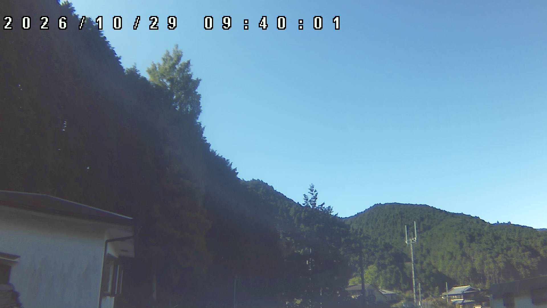 2026年10月29日 09:40ごろの金剛山登山口周辺の空