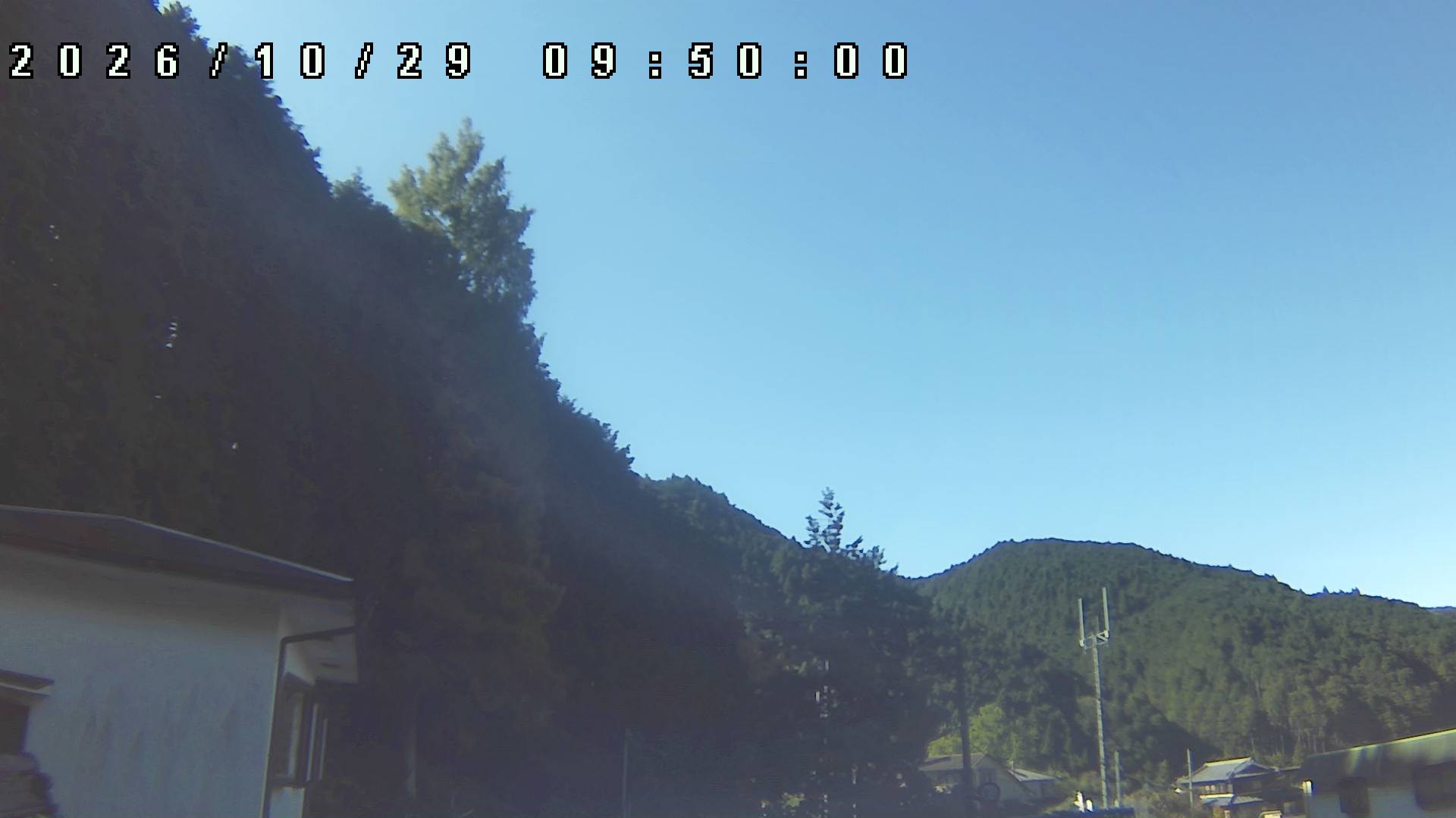 2026年10月29日 09:50ごろの金剛山登山口周辺の空