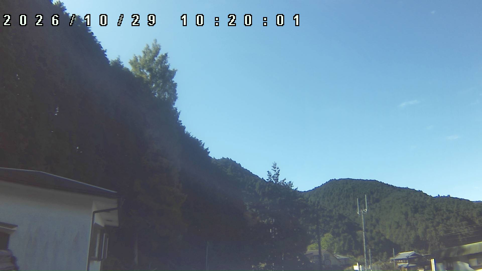 2026年10月29日 10:20ごろの金剛山登山口周辺の空
