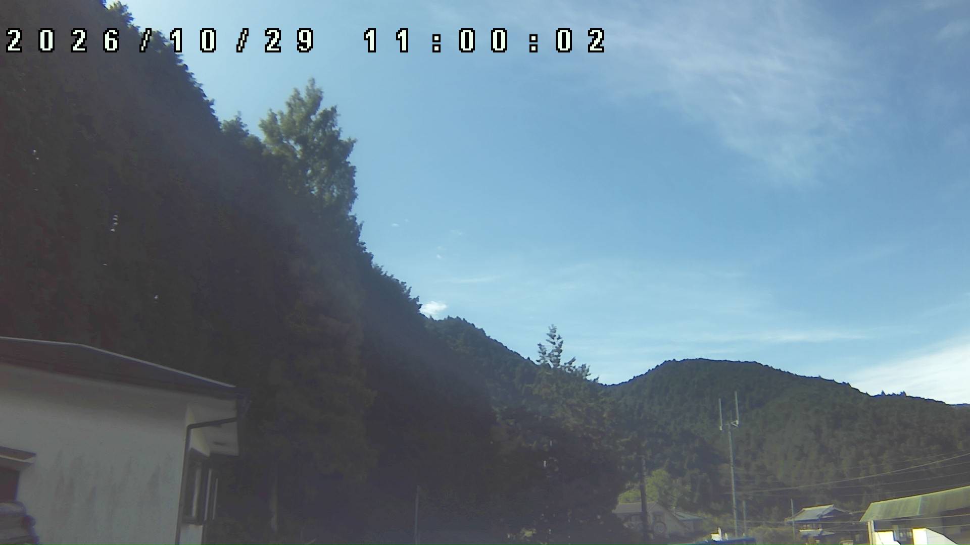 2026年10月29日 11:00ごろの金剛山登山口周辺の空