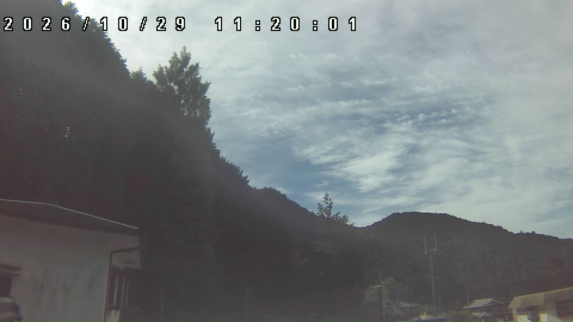 2026年10月29日 11:20ごろの金剛山登山口周辺の空