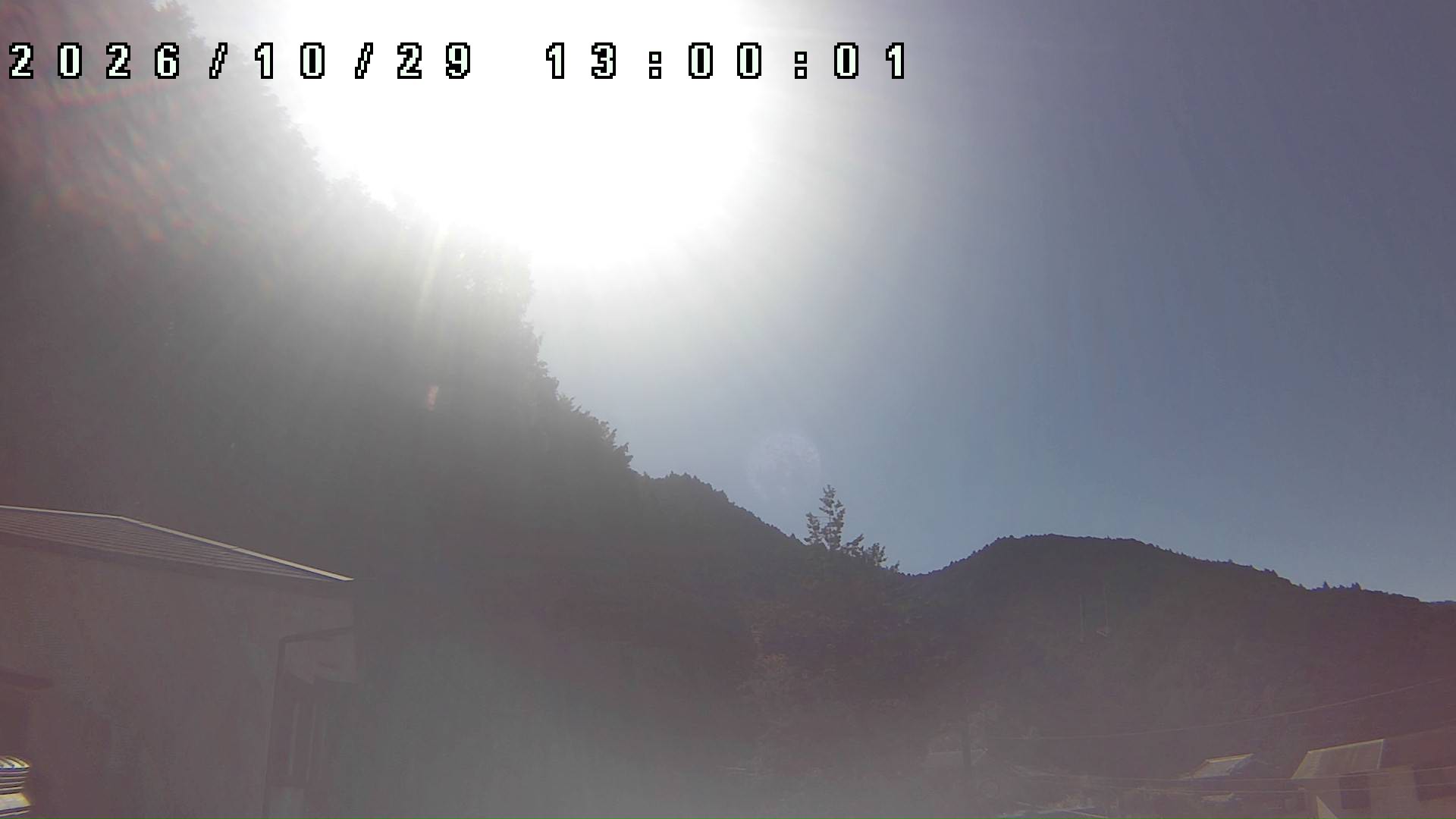 2026年10月29日 13:00ごろの金剛山登山口周辺の空