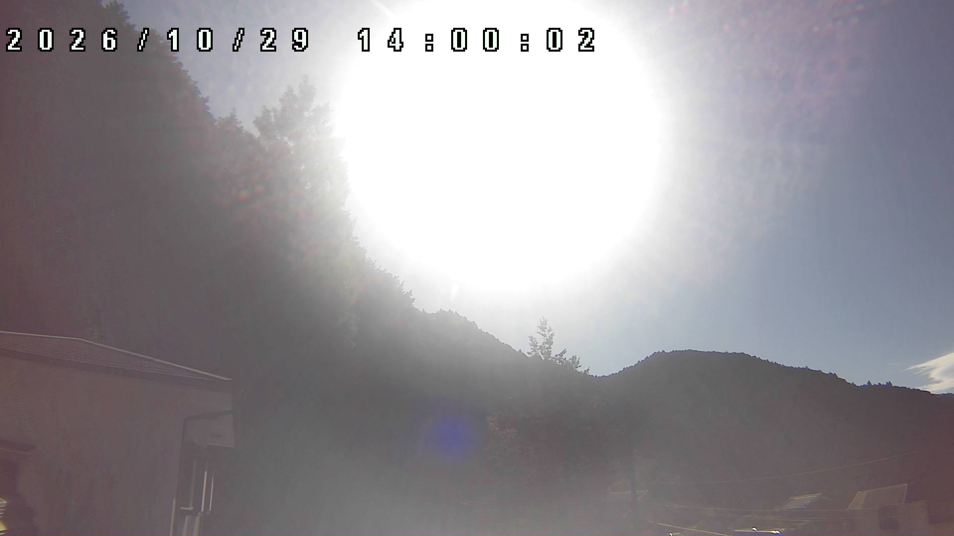 2026年10月29日 14:00ごろの金剛山登山口周辺の空