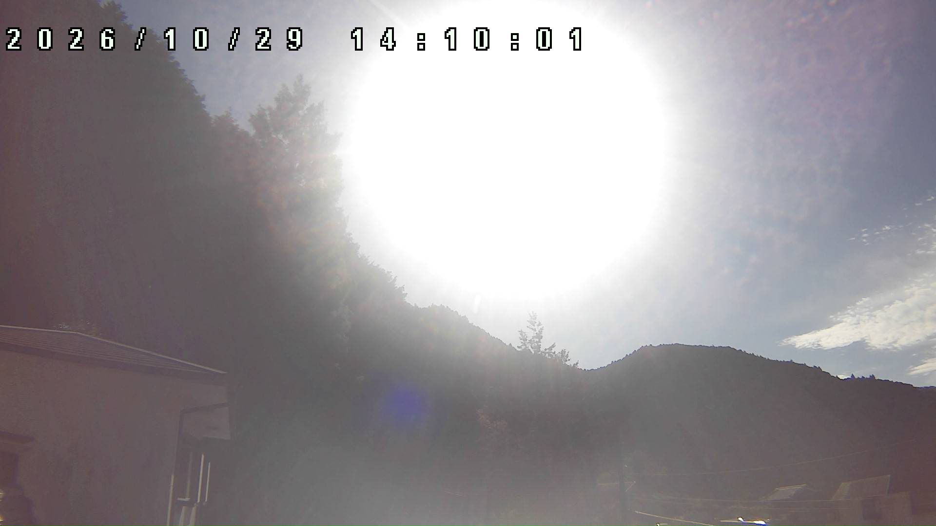 2026年10月29日 14:10ごろの金剛山登山口周辺の空