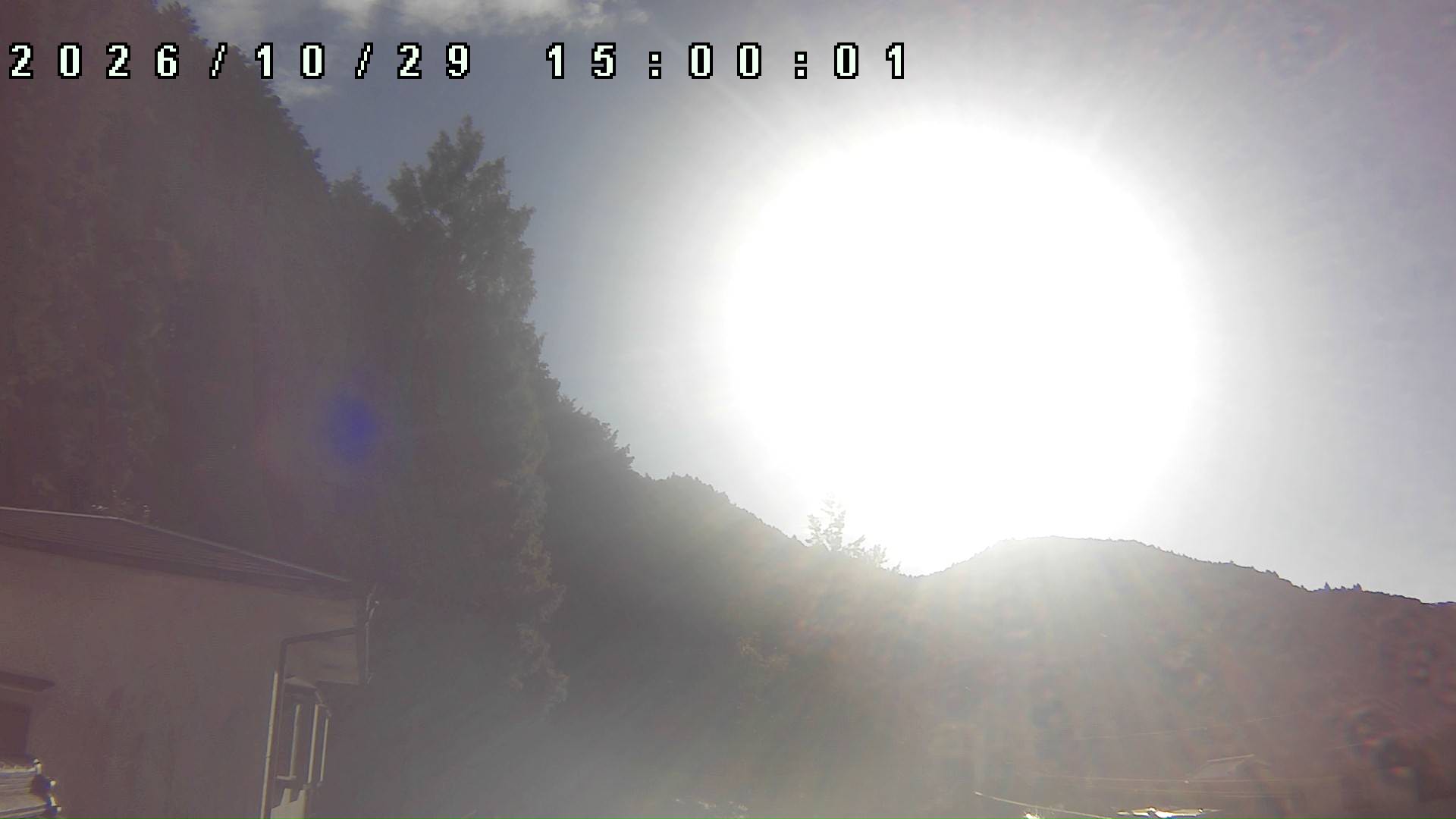 2026年10月29日 15:00ごろの金剛山登山口周辺の空