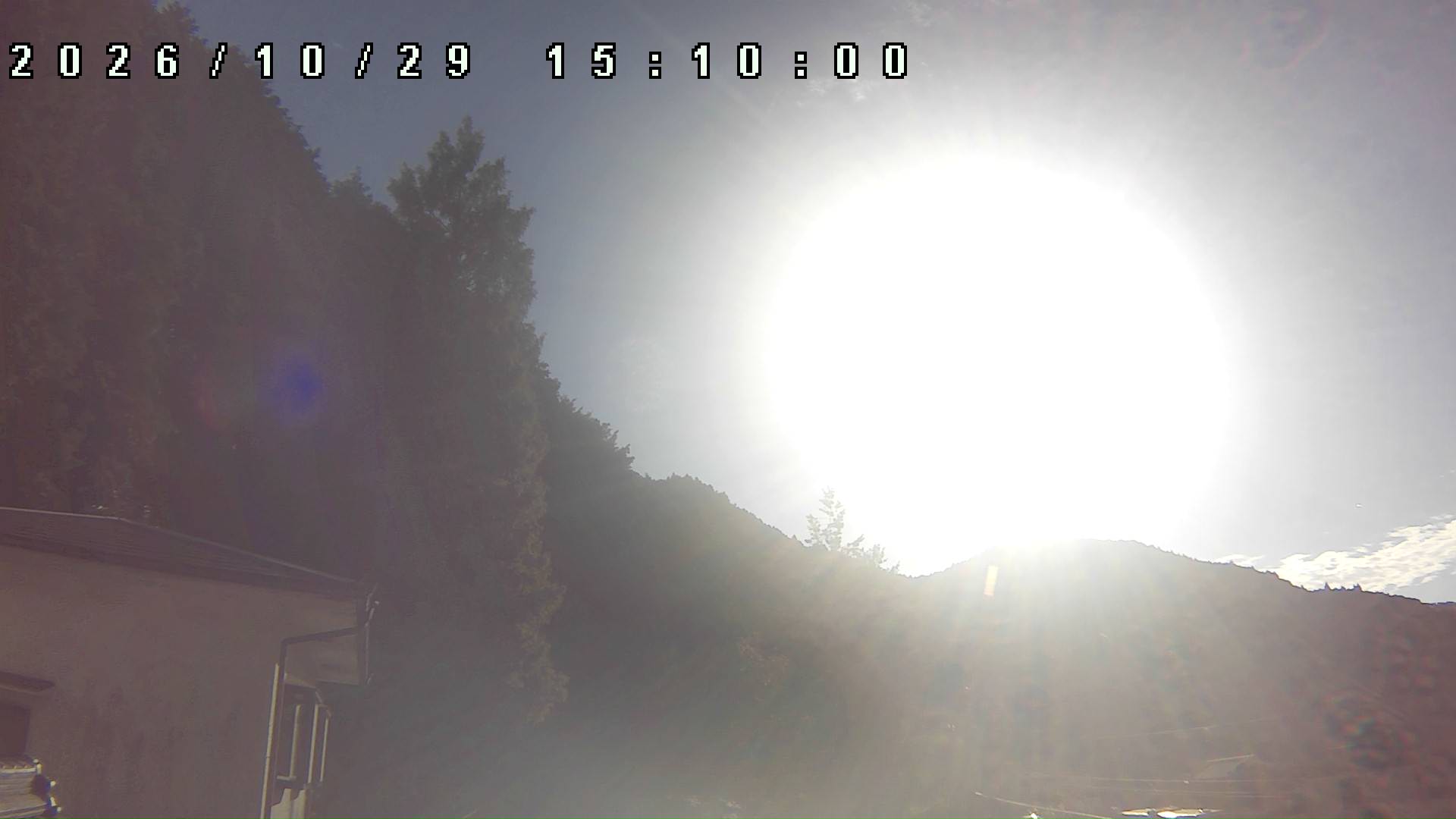 2026年10月29日 15:10ごろの金剛山登山口周辺の空