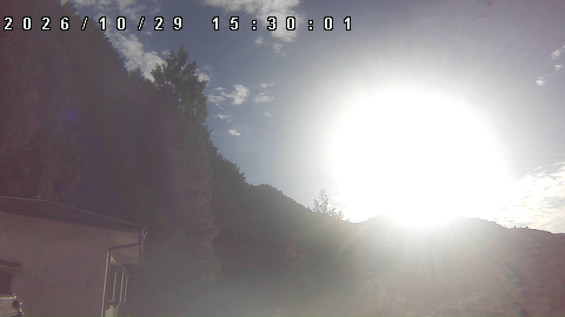 2026年10月29日 15:30ごろの金剛山登山口周辺の空
