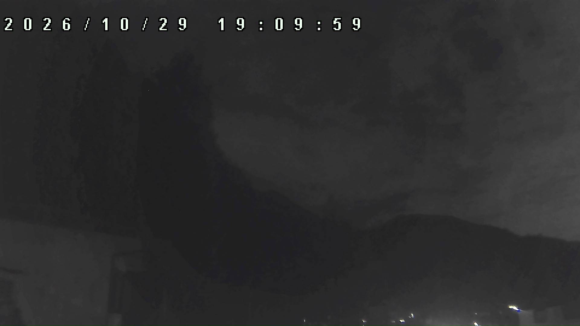 2026年10月29日 19:10ごろの金剛山登山口周辺の空