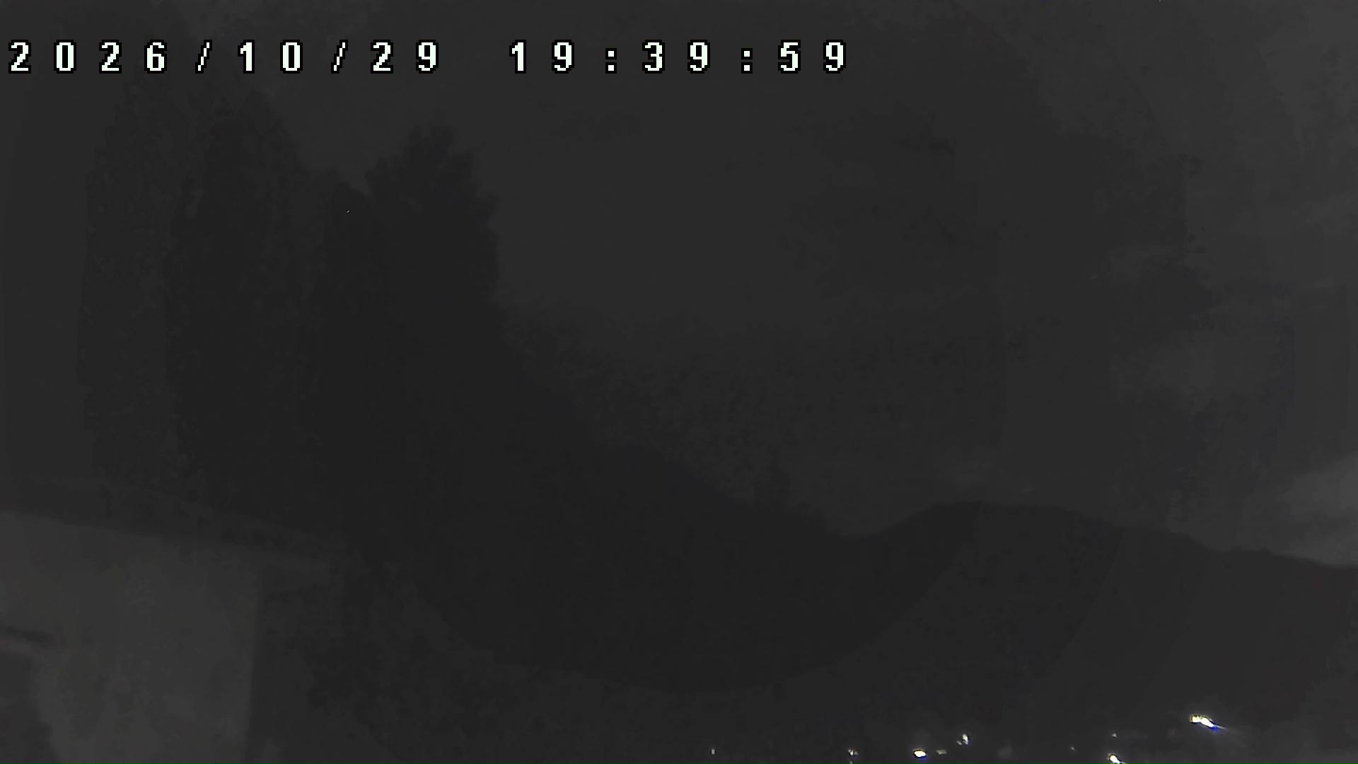 2026年10月29日 19:40ごろの金剛山登山口周辺の空