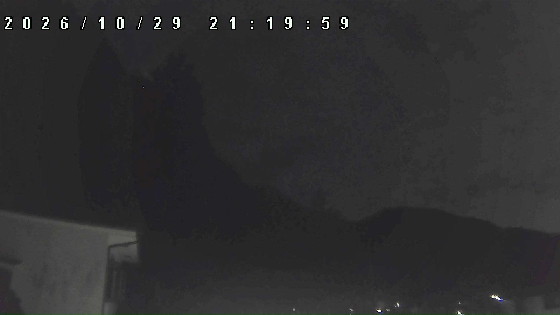 2026年10月29日 21:20ごろの金剛山登山口周辺の空