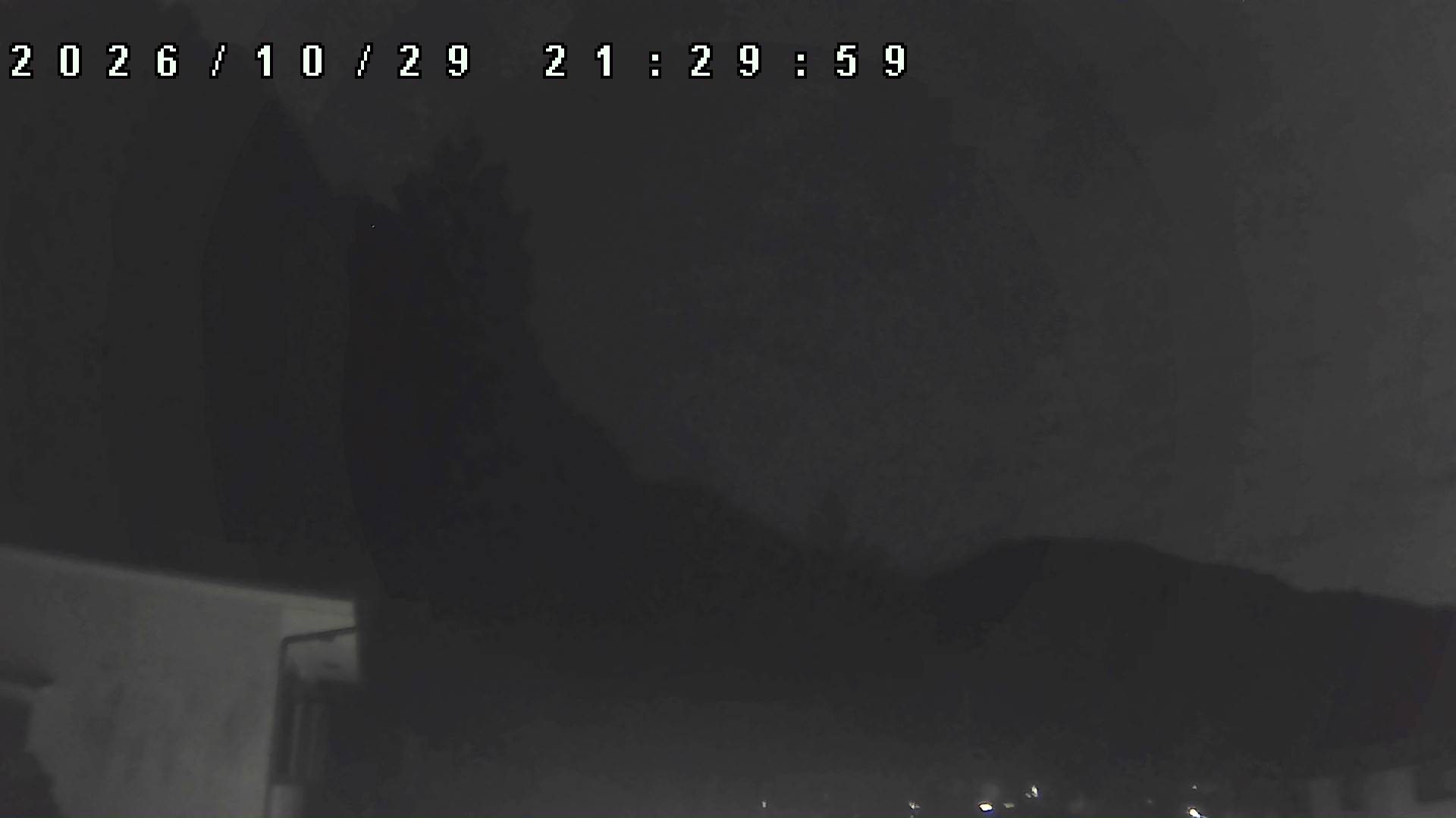 2026年10月29日 21:30ごろの金剛山登山口周辺の空