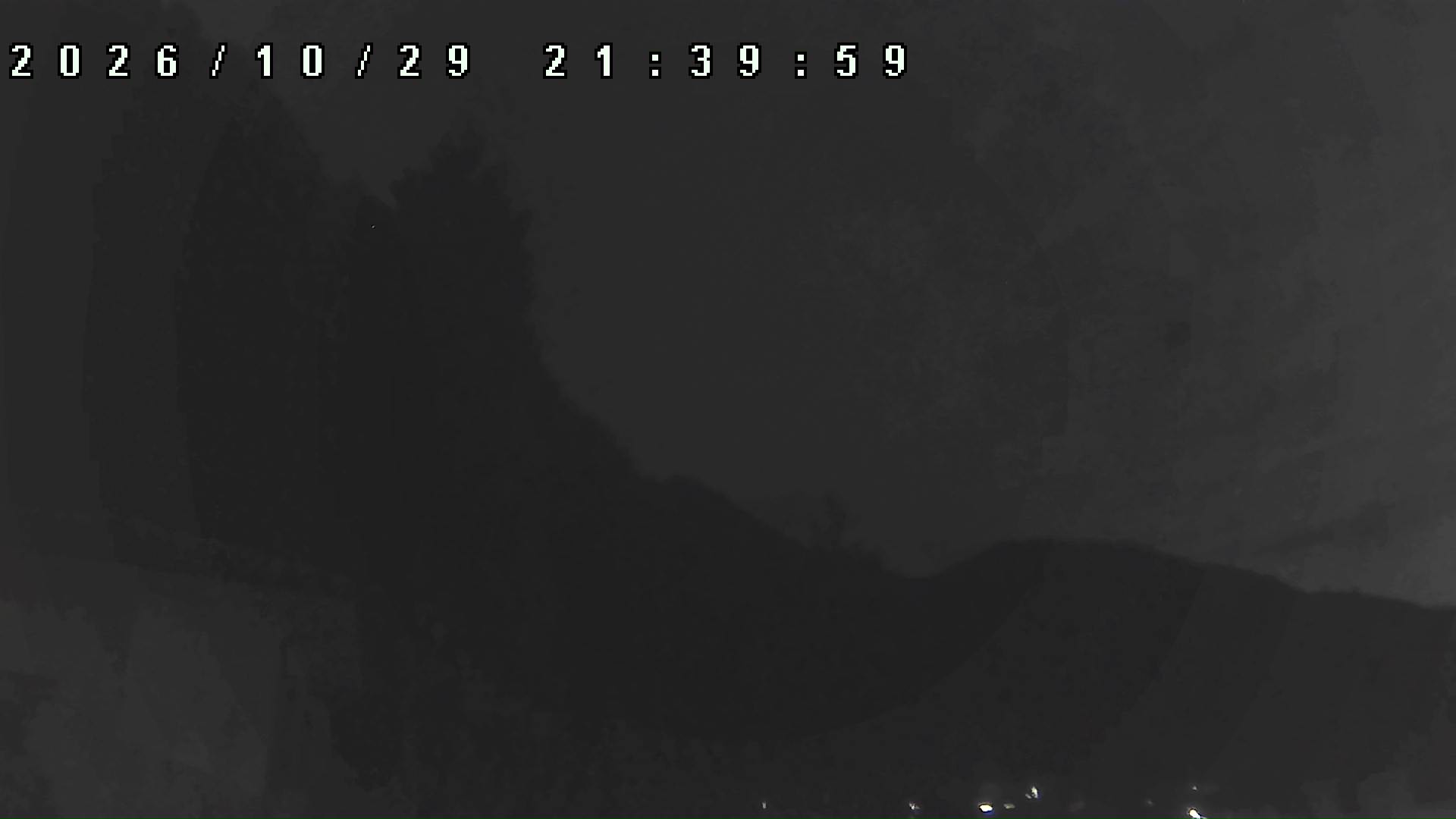 2026年10月29日 21:40ごろの金剛山登山口周辺の空