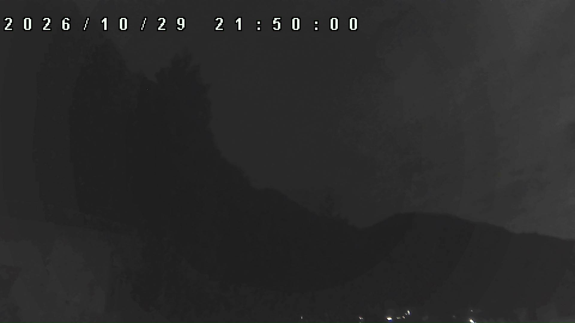 2026年10月29日 21:50ごろの金剛山登山口周辺の空