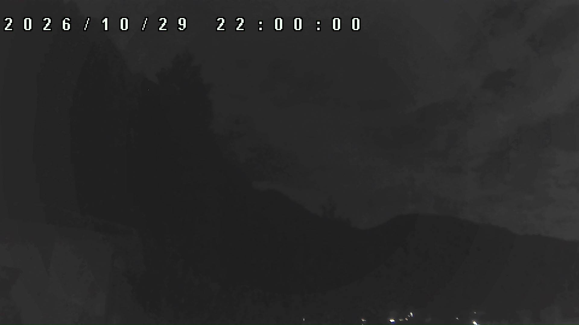 2026年10月29日 22:00ごろの金剛山登山口周辺の空