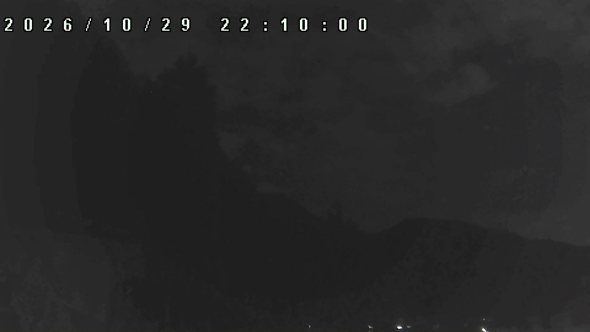 2026年10月29日 22:10ごろの金剛山登山口周辺の空