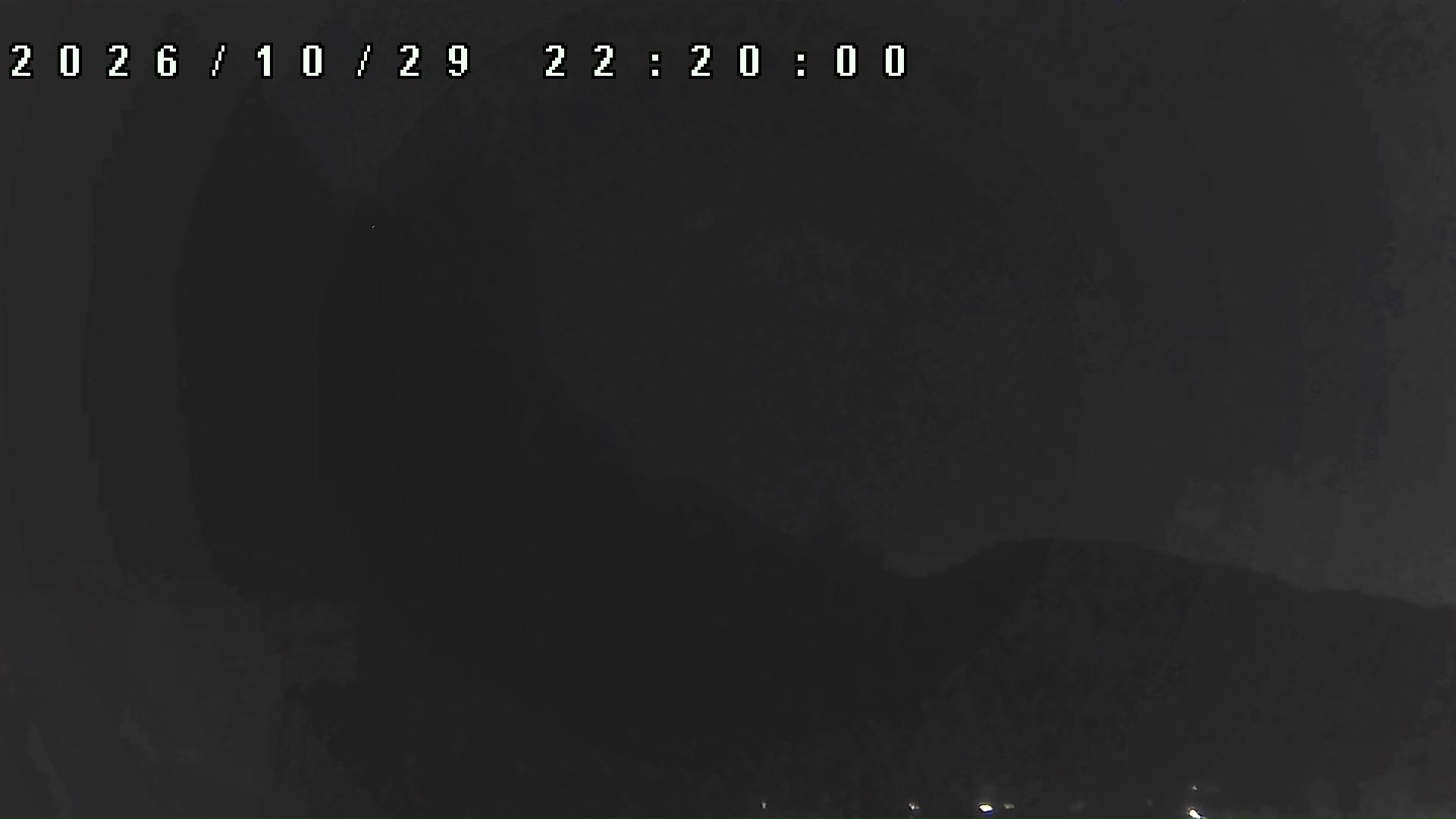 2026年10月29日 22:20ごろの金剛山登山口周辺の空
