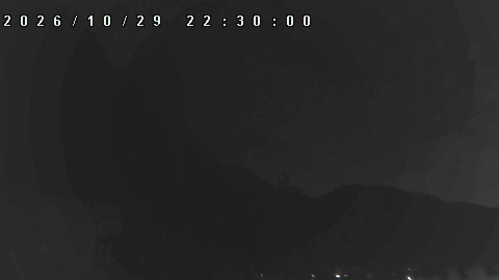 2026年10月29日 22:30ごろの金剛山登山口周辺の空