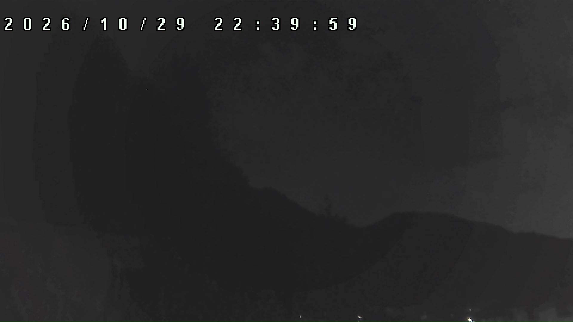 2026年10月29日 22:40ごろの金剛山登山口周辺の空