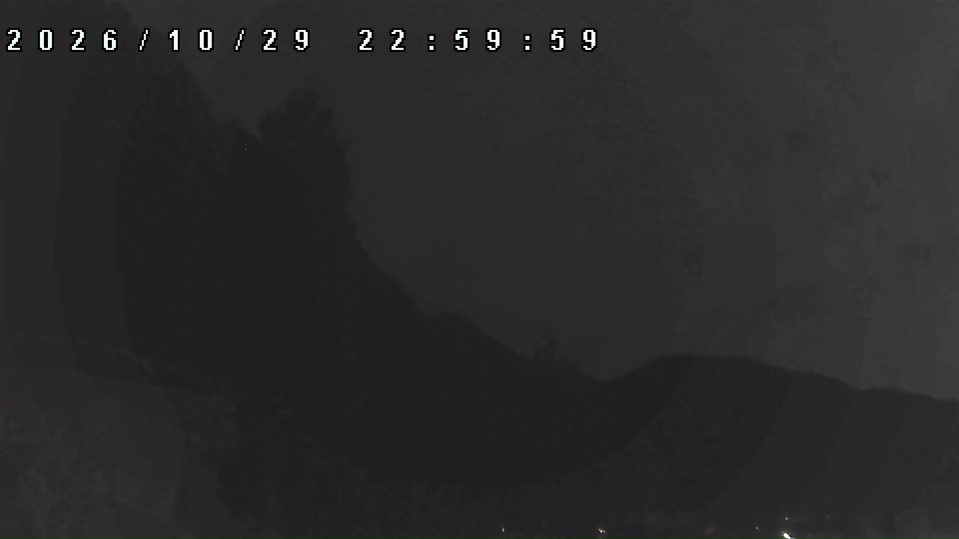 2026年10月29日 23:00ごろの金剛山登山口周辺の空
