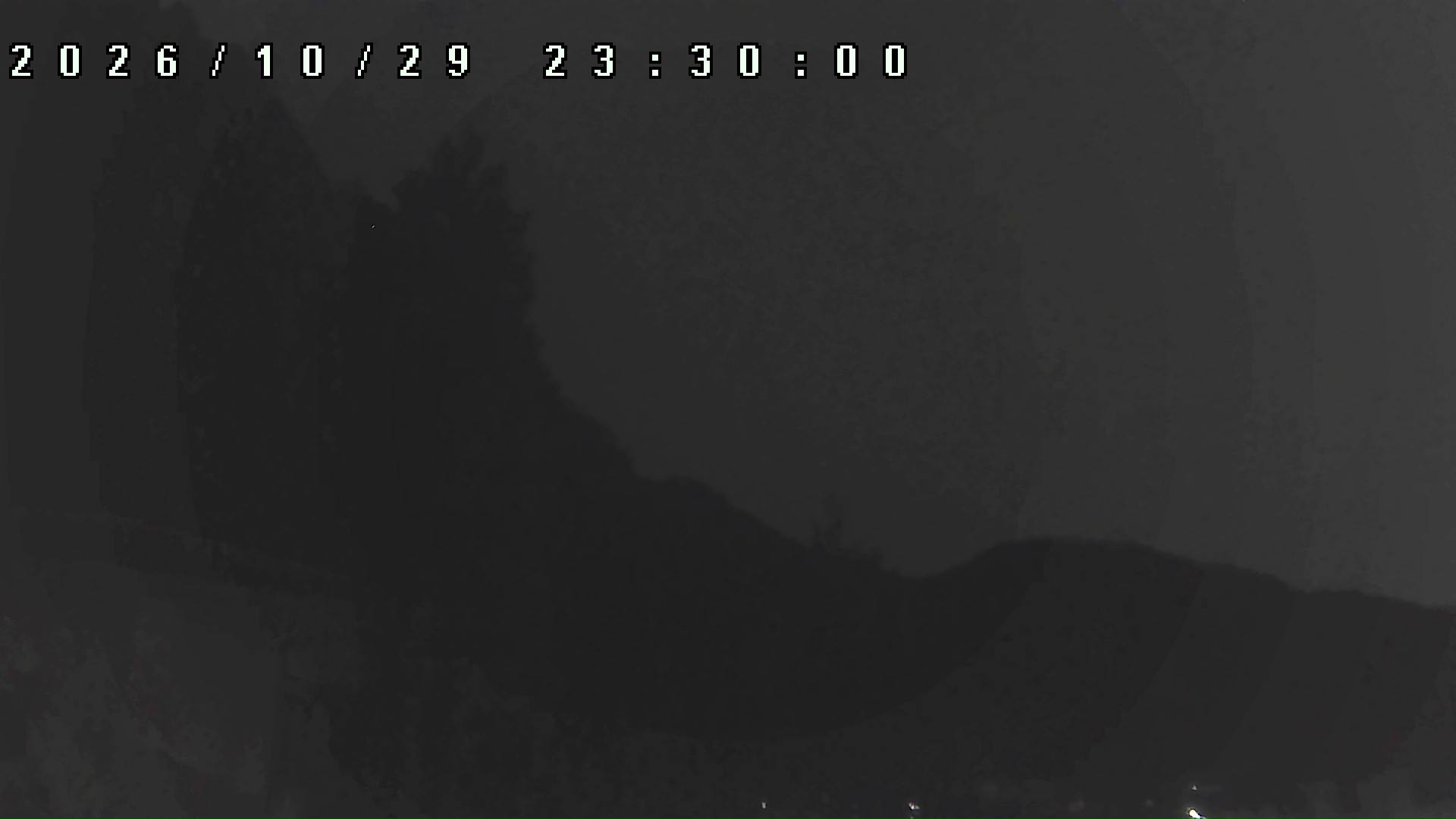 2026年10月29日 23:30ごろの金剛山登山口周辺の空