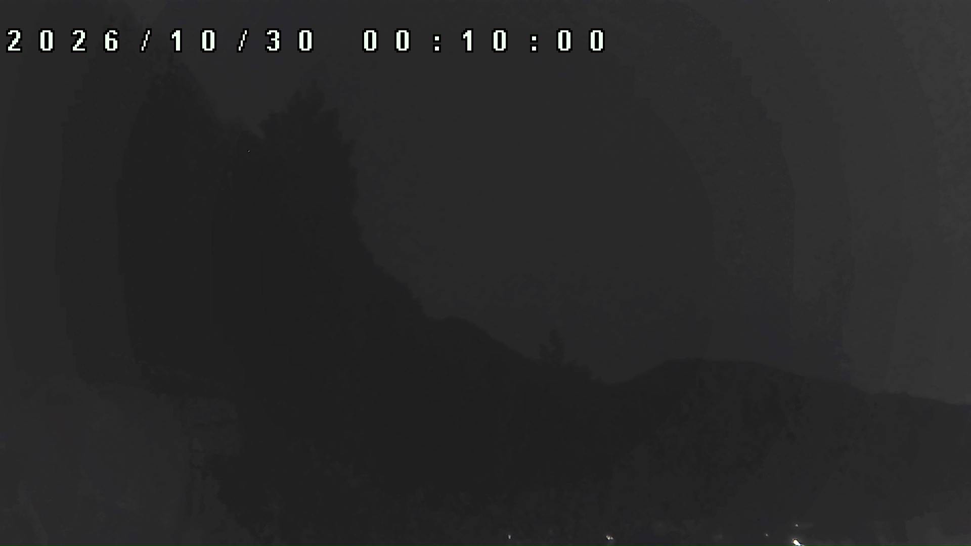 2026年10月30日 00:10ごろの金剛山登山口周辺の空