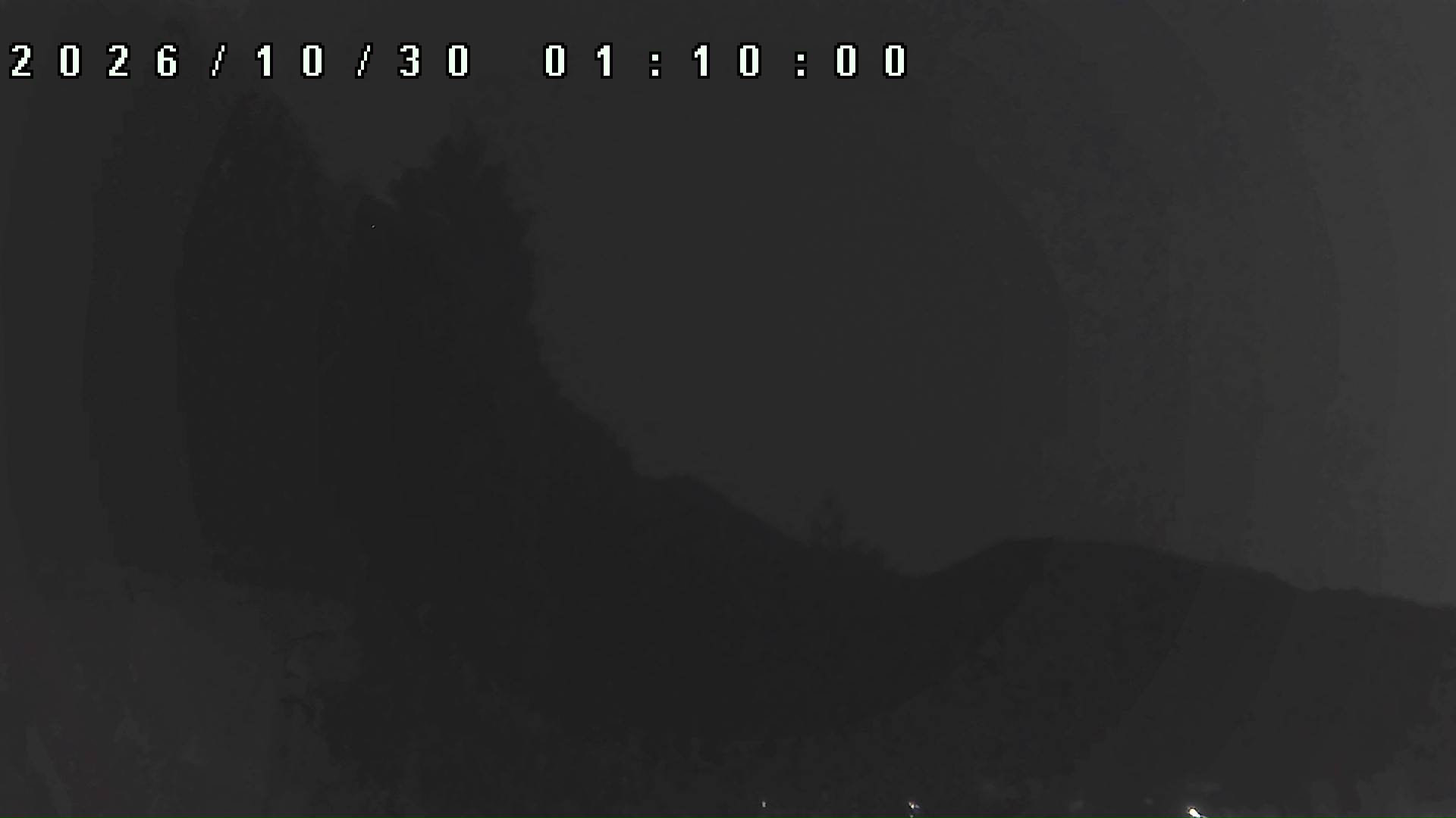 2026年10月30日 01:10ごろの金剛山登山口周辺の空