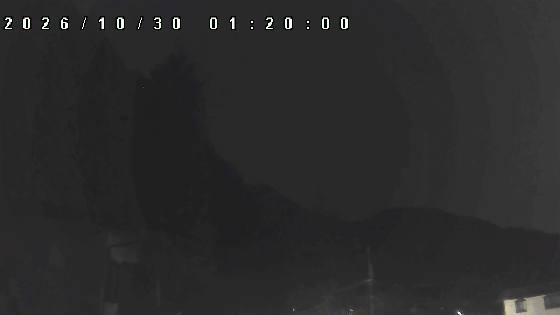 2026年10月30日 01:20ごろの金剛山登山口周辺の空