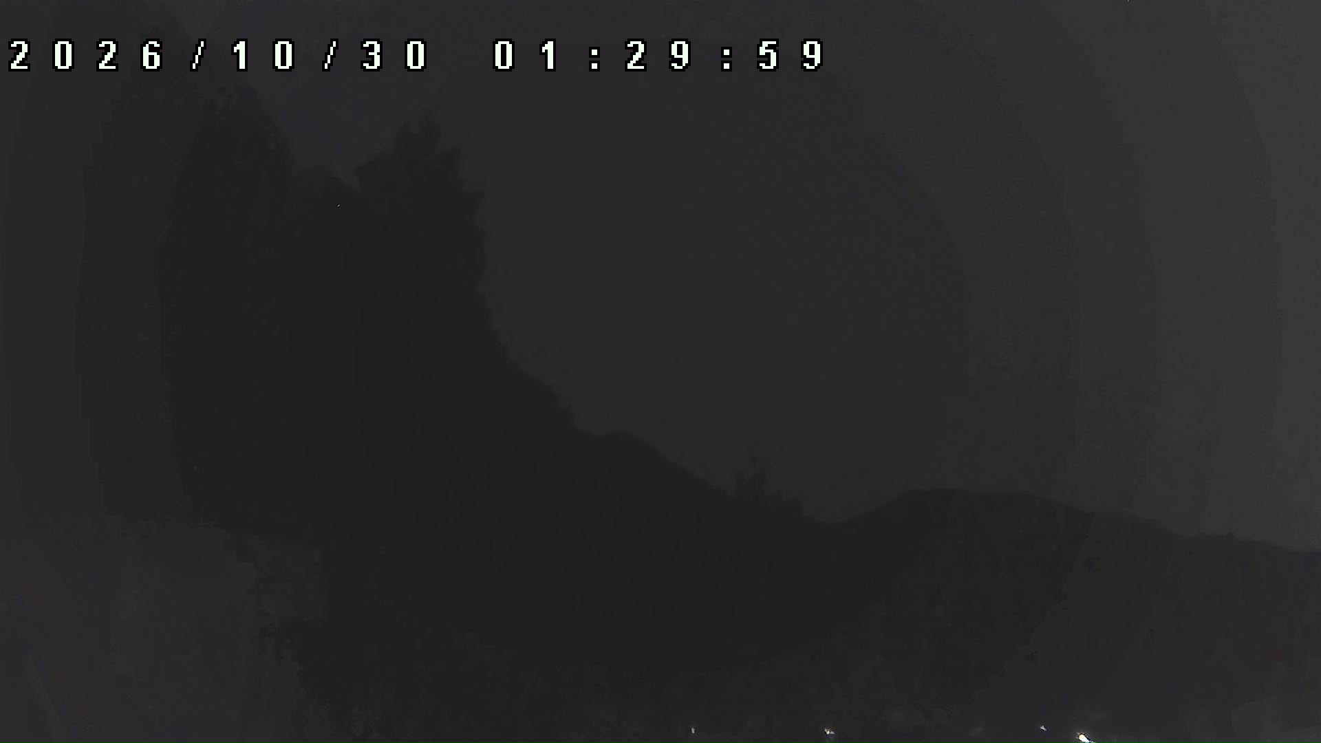 2026年10月30日 01:30ごろの金剛山登山口周辺の空