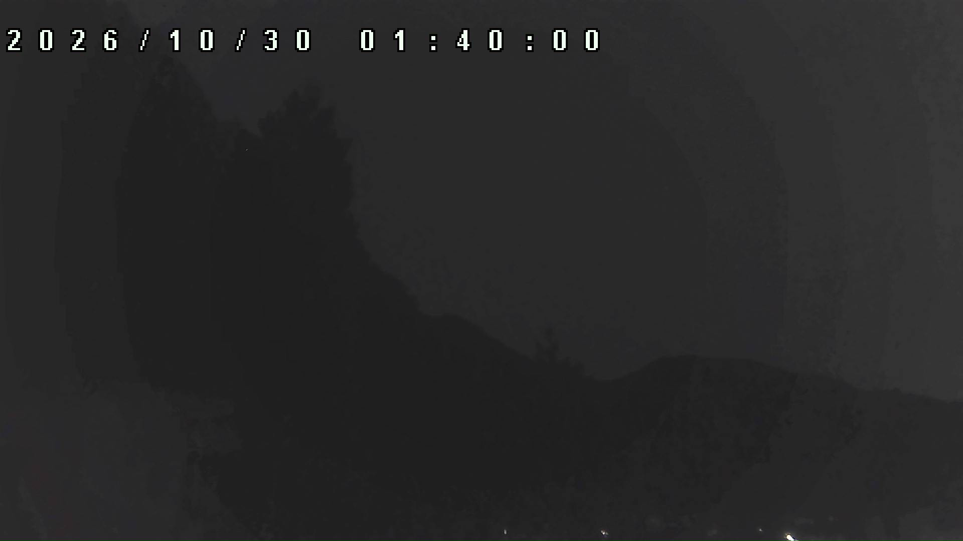 2026年10月30日 01:40ごろの金剛山登山口周辺の空