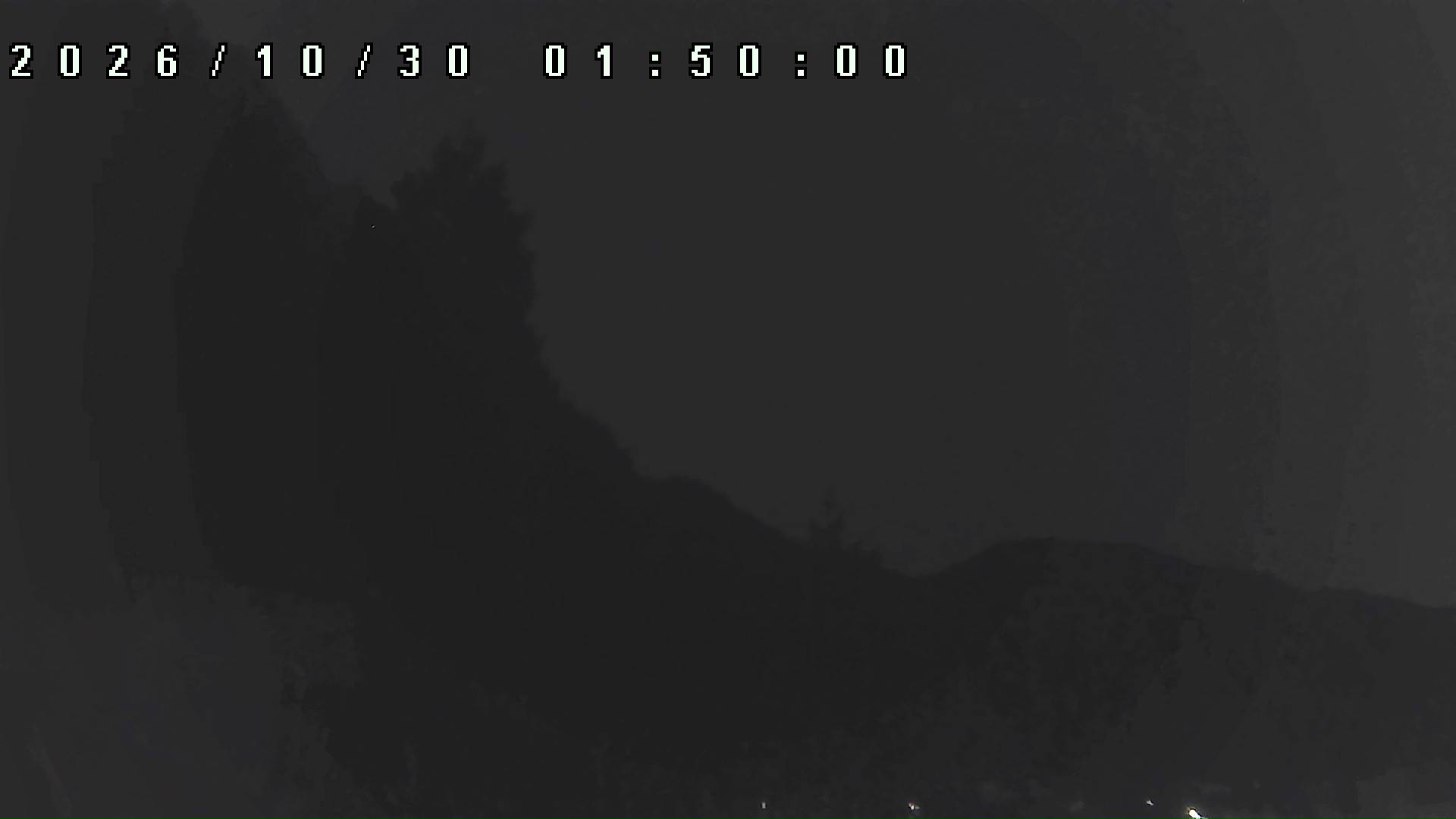 2026年10月30日 01:50ごろの金剛山登山口周辺の空