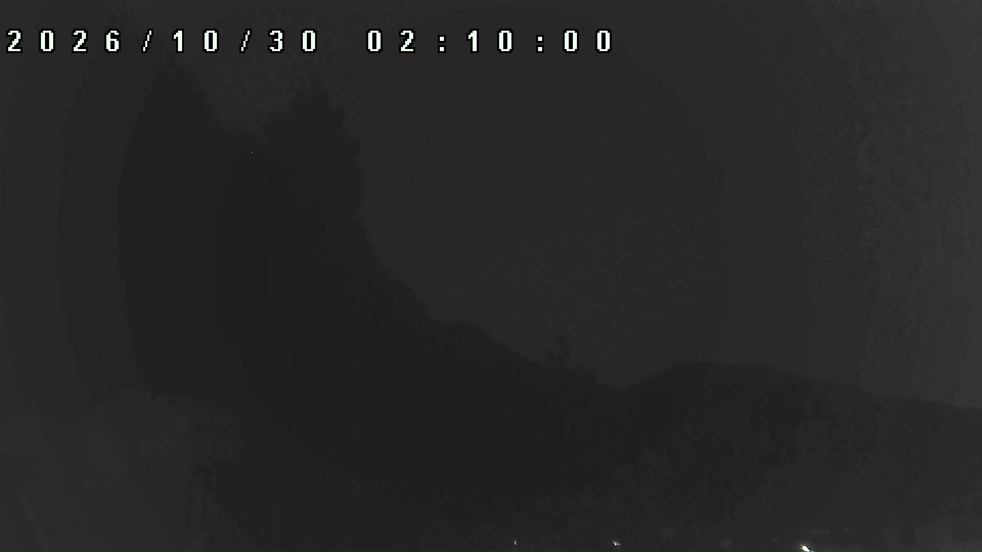 2026年10月30日 02:10ごろの金剛山登山口周辺の空