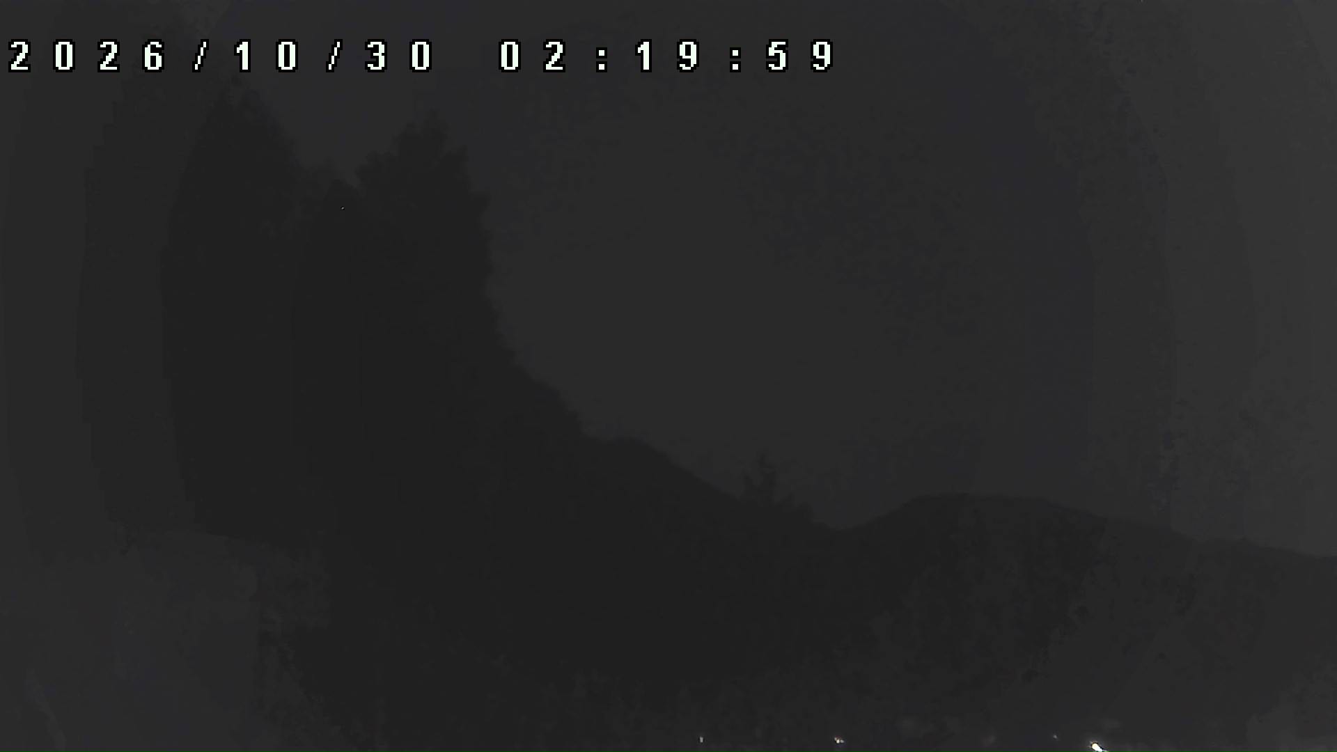 2026年10月30日 02:20ごろの金剛山登山口周辺の空