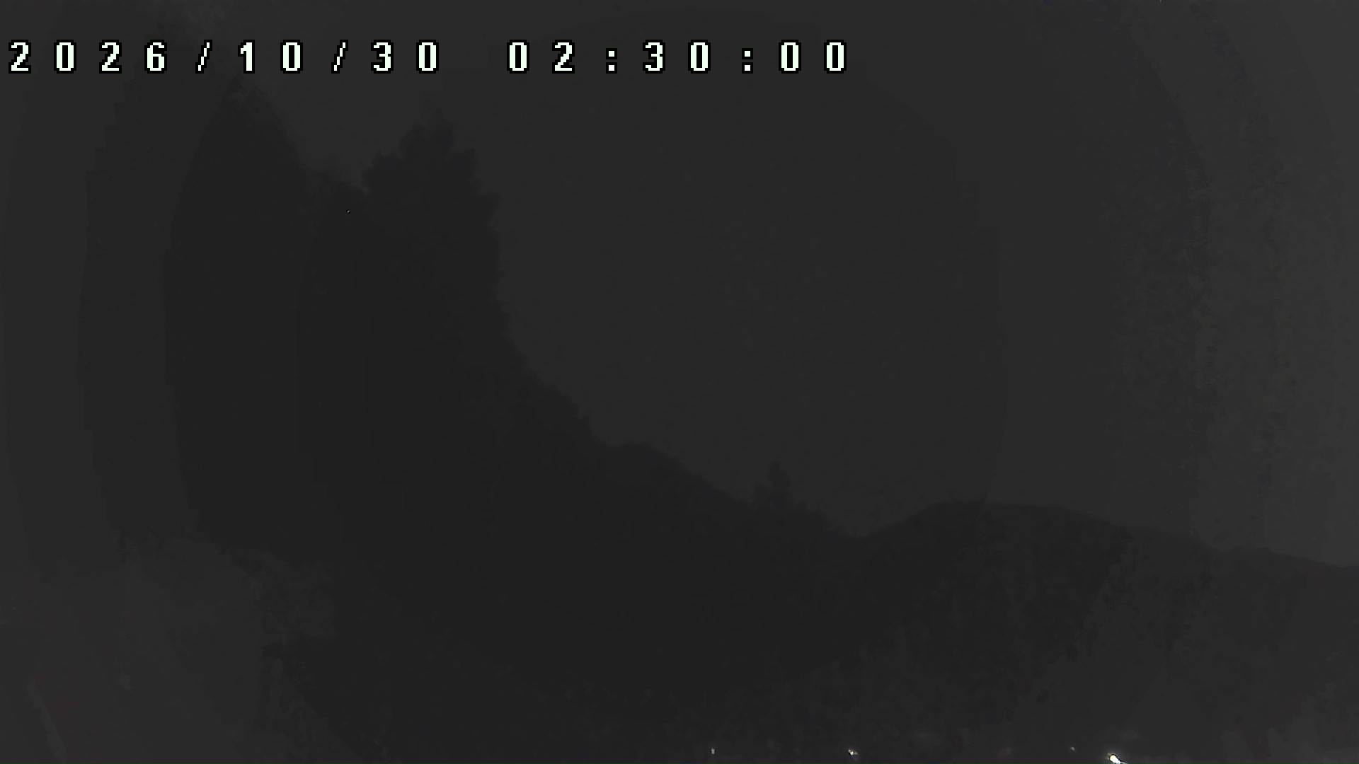 2026年10月30日 02:30ごろの金剛山登山口周辺の空