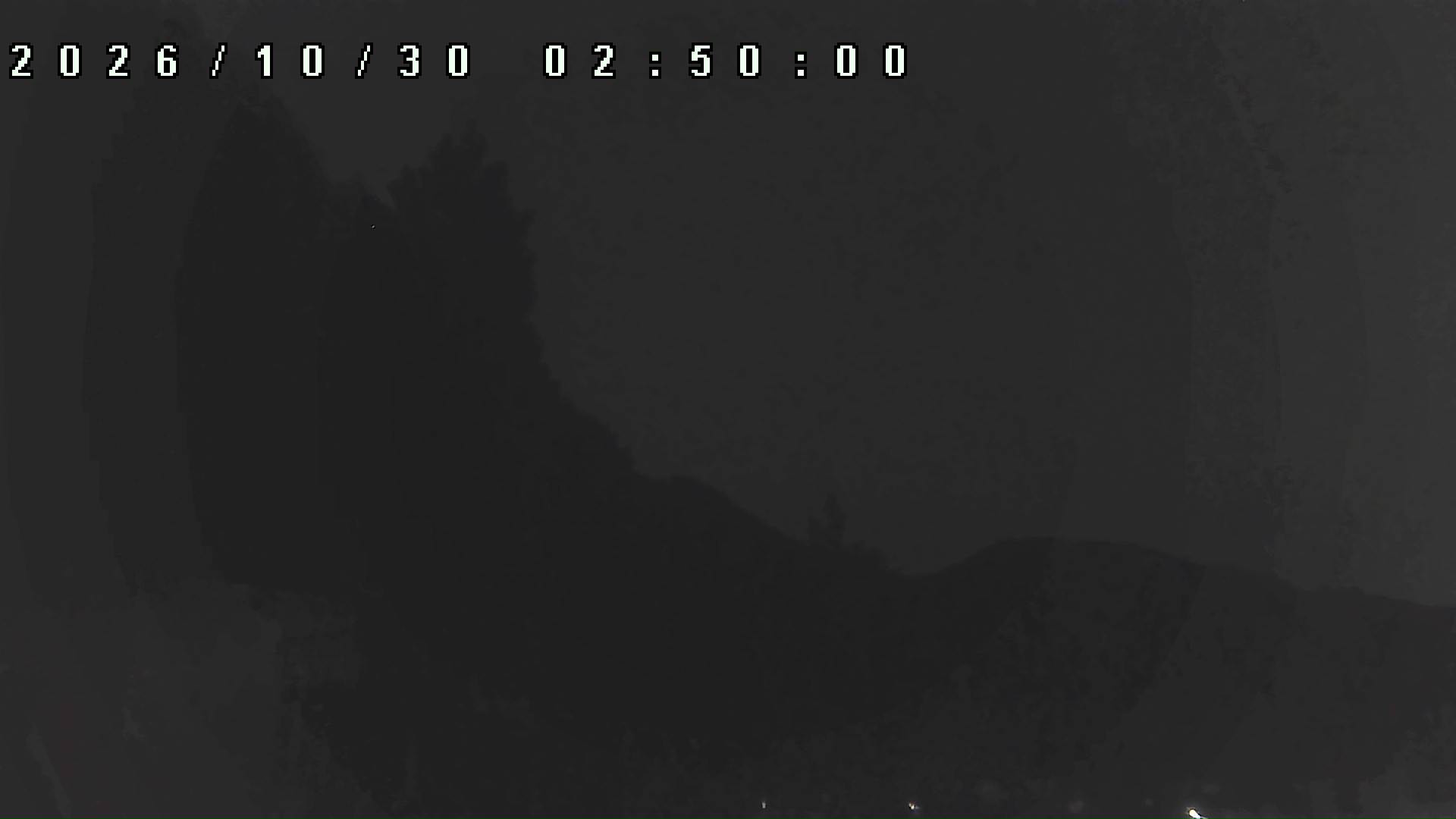 2026年10月30日 02:50ごろの金剛山登山口周辺の空