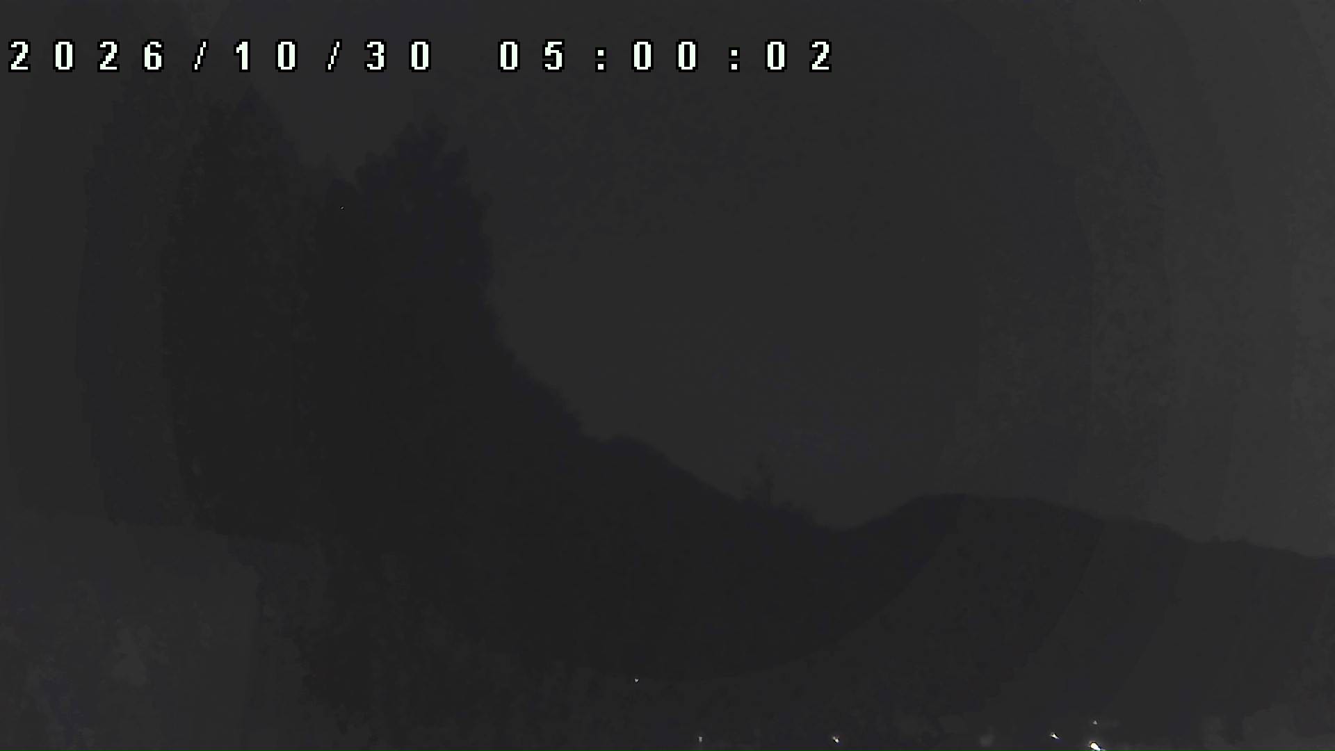2026年10月30日 05:00ごろの金剛山登山口周辺の空
