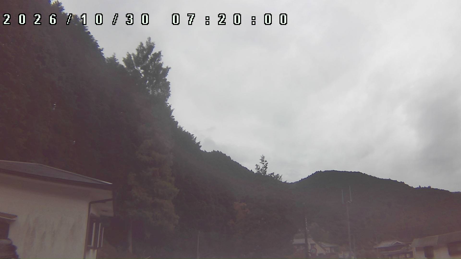 2026年10月30日 07:20ごろの金剛山登山口周辺の空