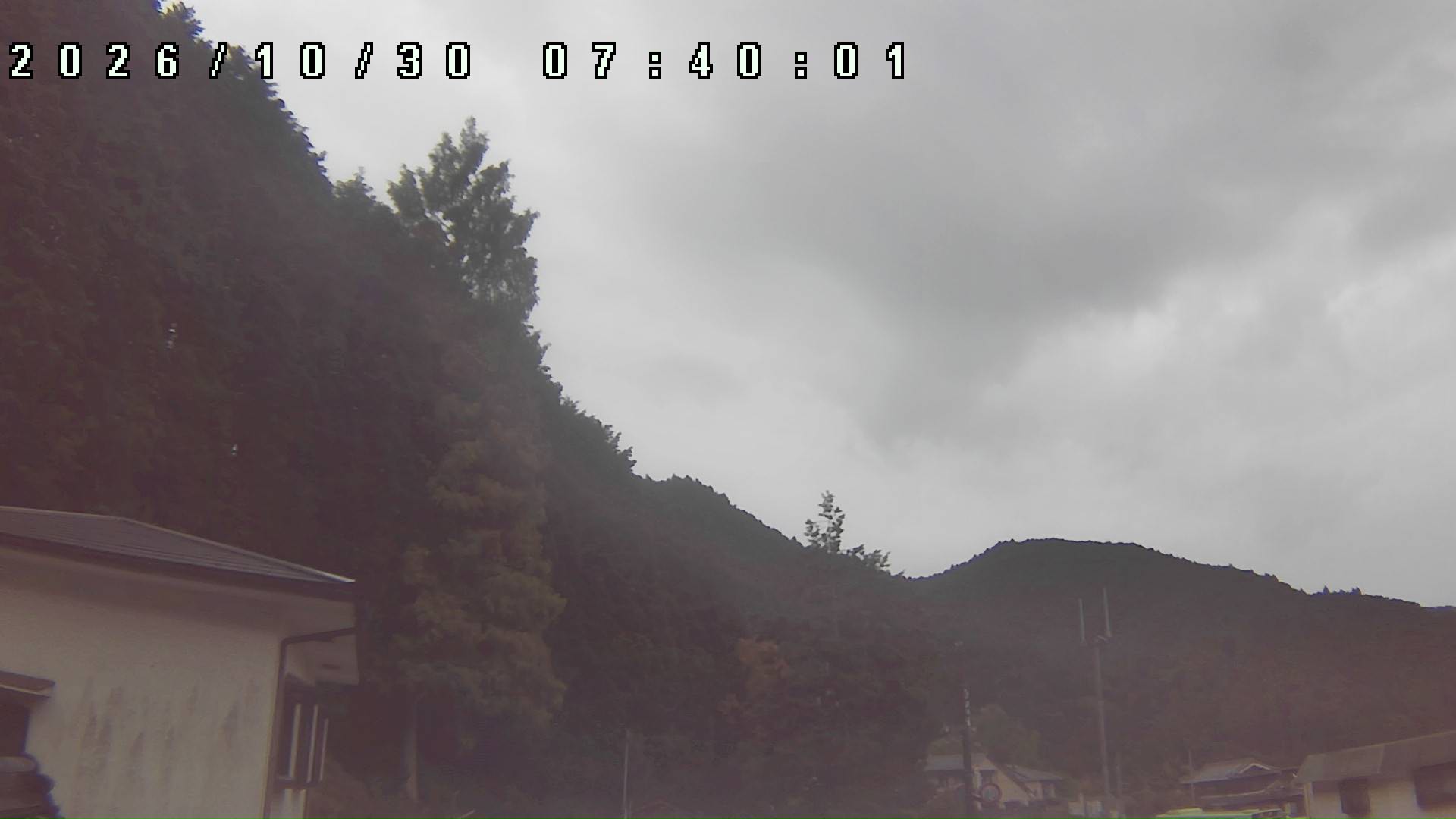 2026年10月30日 07:40ごろの金剛山登山口周辺の空