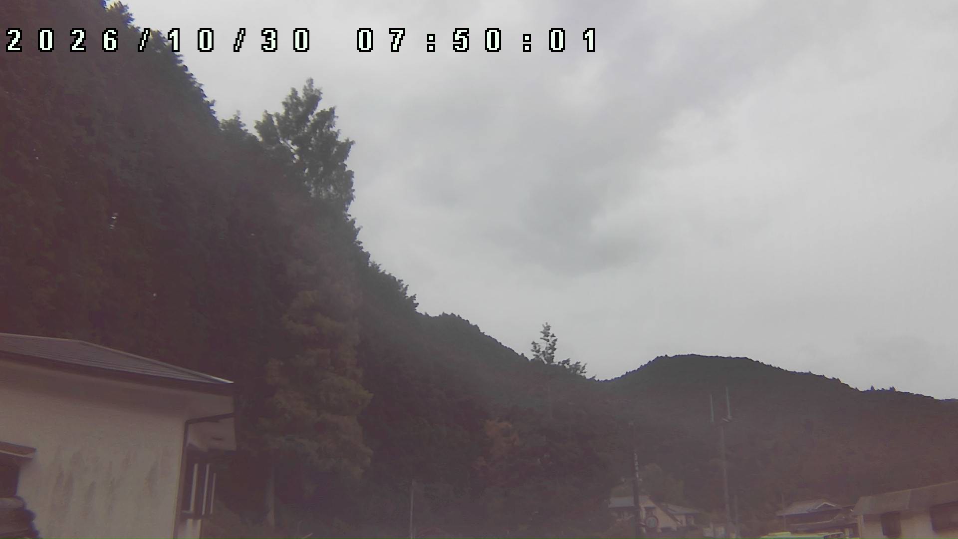2026年10月30日 07:50ごろの金剛山登山口周辺の空