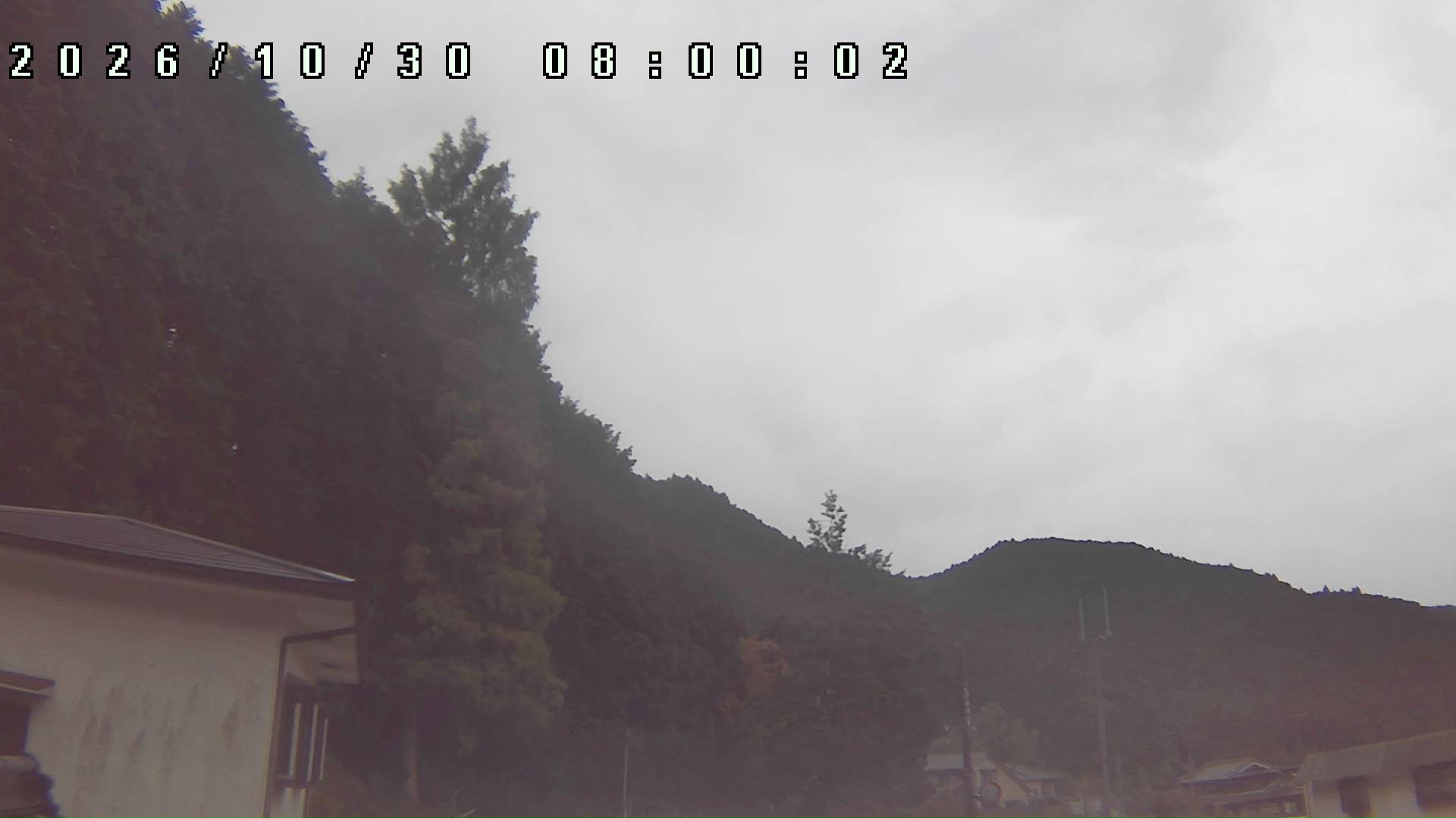 2026年10月30日 08:00ごろの金剛山登山口周辺の空