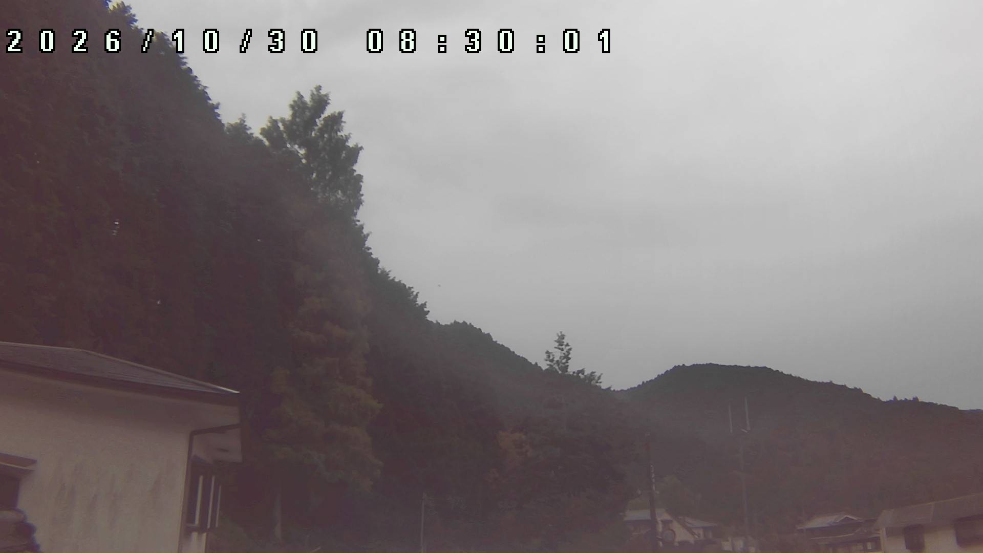 2026年10月30日 08:30ごろの金剛山登山口周辺の空