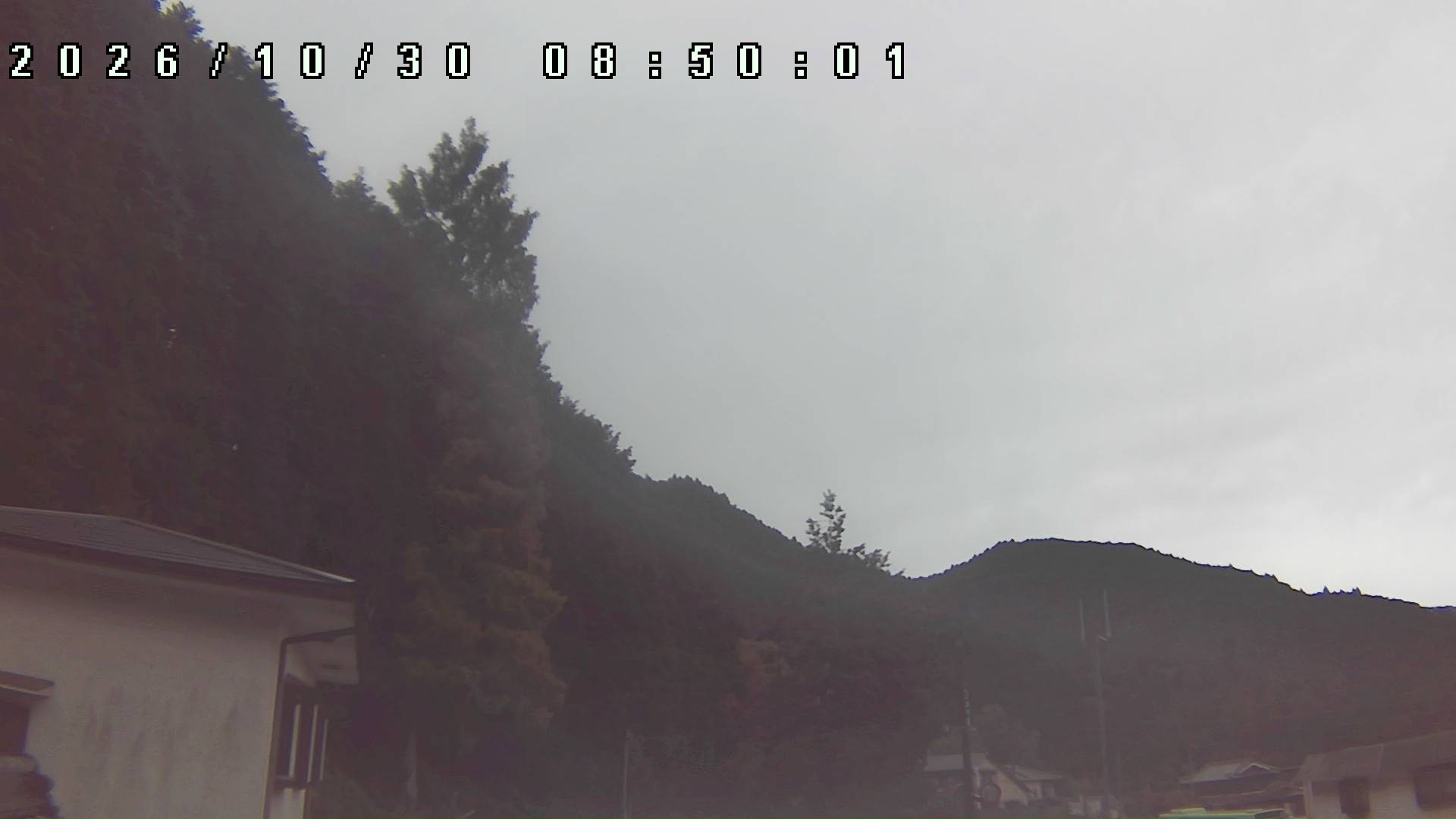 2026年10月30日 08:50ごろの金剛山登山口周辺の空