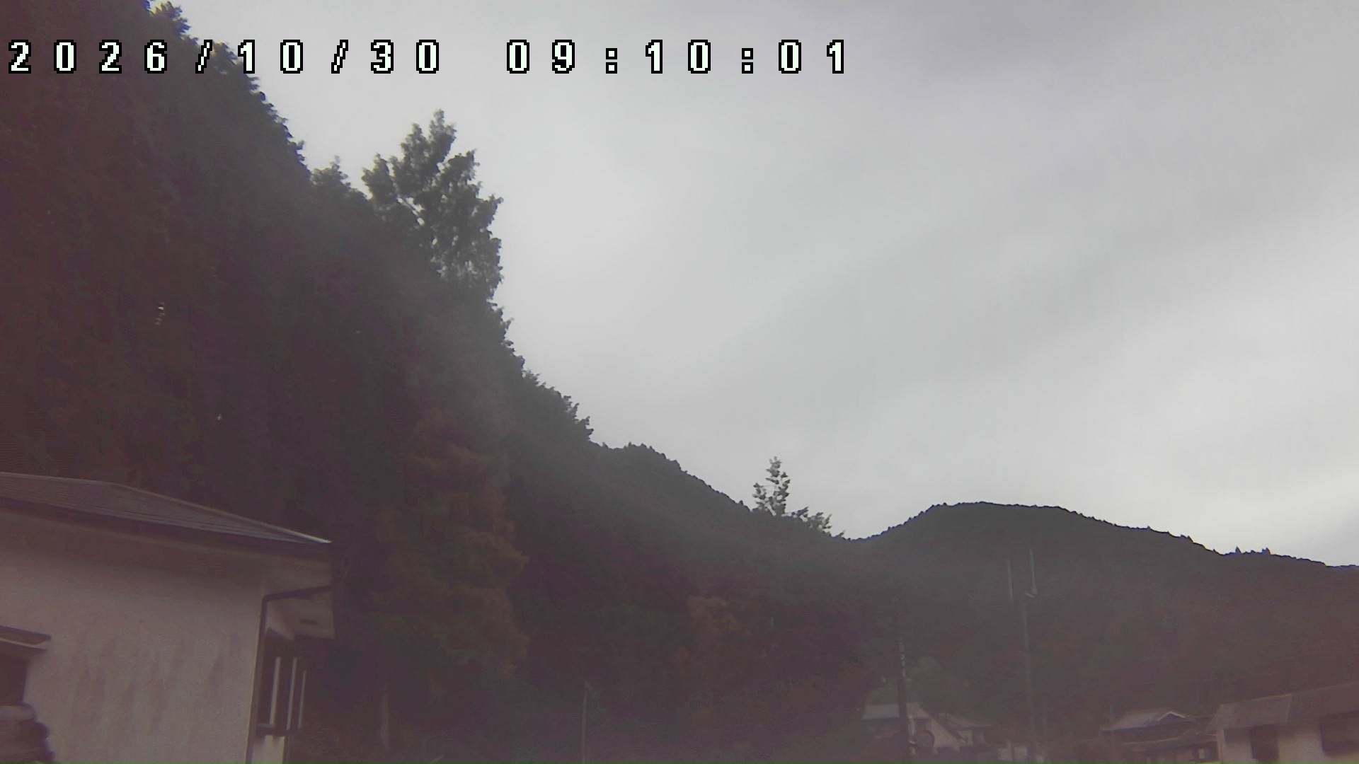 2026年10月30日 09:10ごろの金剛山登山口周辺の空